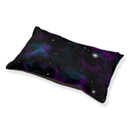 Purple and Blue Galaxy Dog Bed