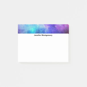 Purple and Blue Galaxy Space Abstract Post-it Notes
