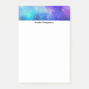 Purple and Blue Galaxy Space Abstract Post-it Notes