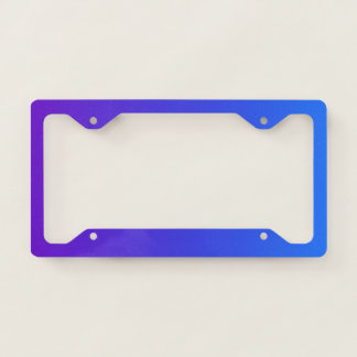 Purple and Blue Gradient License Plate Frame
