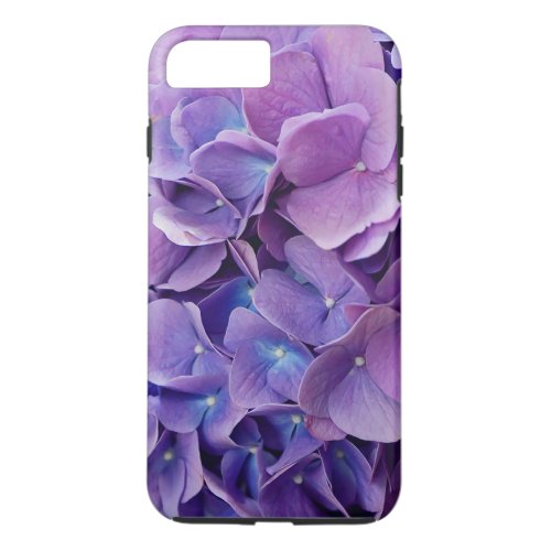 Purple and Blue Hydrangea Photograph iPhone 8 Plus7 Plus Case