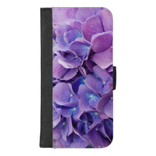 Purple and Blue Hydrangea Photograph iPhone 8/7 Plus Wallet Case