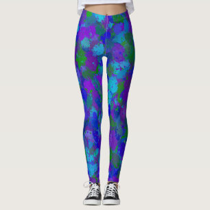 Purple and Blue Leggings