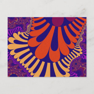 Purple and Blue Loop Postcard