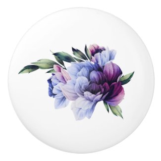 Purple and Blue Lush Peony Clear Image