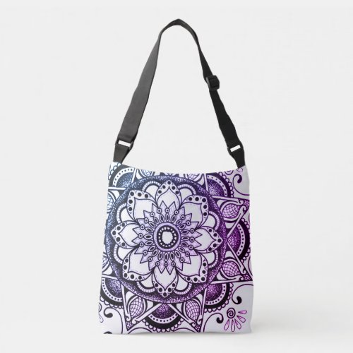 Purple and Blue Mandala Cross_Body Bag