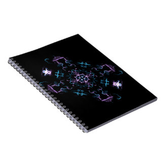 Purple and Blue Mandala Flower Notebook