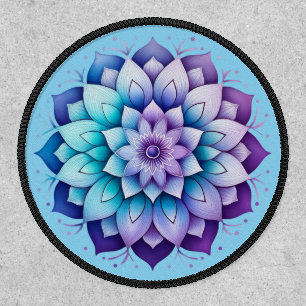 Purple and Blue  Mandala Patch
