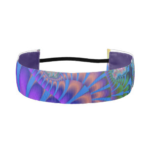 Purple and Blue Melt Athletic Headband