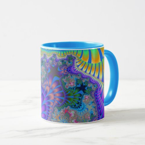 Purple and Blue Melt Mug