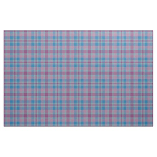 Purple and blue plaid pattern fabric