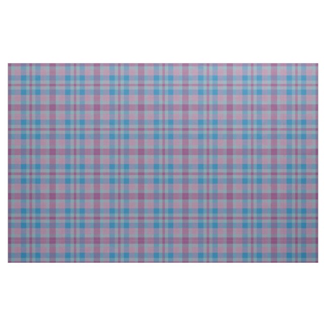 Purple and blue plaid pattern fabric (Fat Quarter)