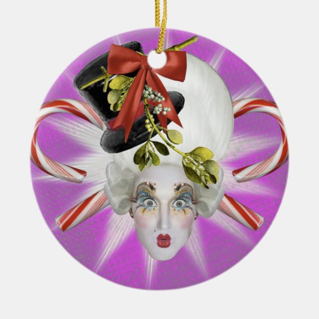 Purple and Blue Poppycock Ornament (Front)