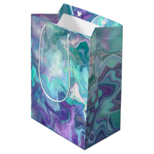 Purple and Blue Rhapsody  Abstract Art Medium Gift Bag