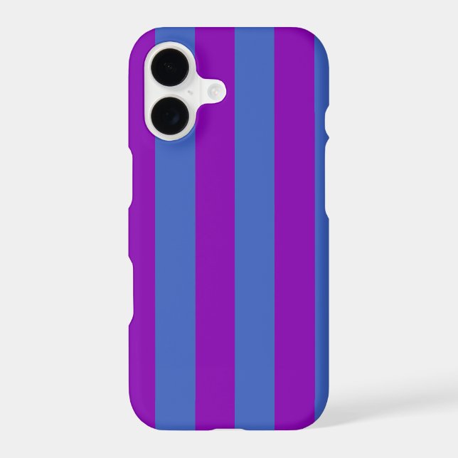 Purple and Blue Stripes iPhone Case (Back)