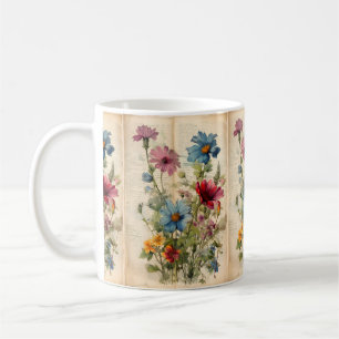 Purple and Blue Wildflower Mug