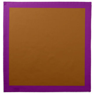 Purple and Brown Napkins