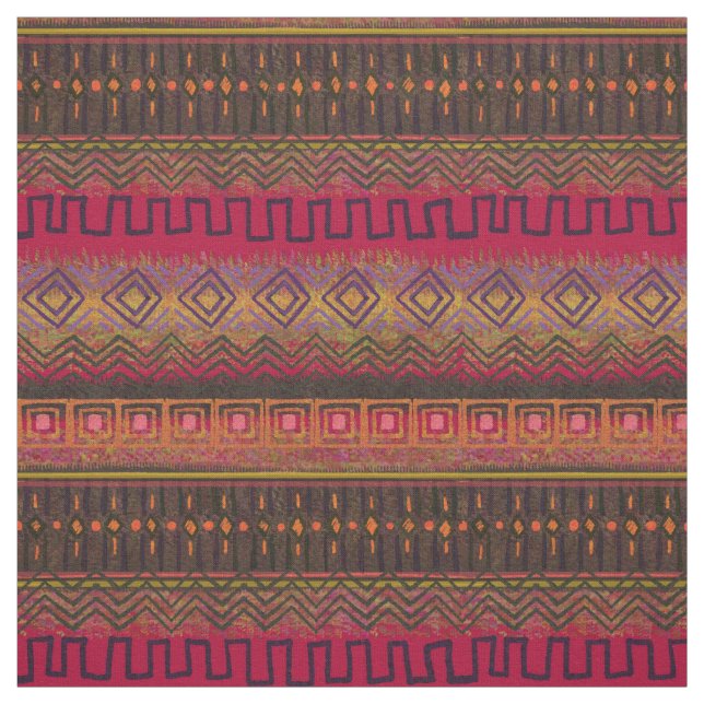 Purple and Brown Ombre Mud Cloth Style (Swatch)