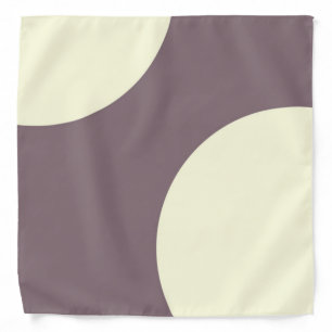 Purple and cream abstract bandana