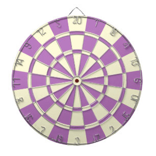 Purple And Cream Beige Color Dart Board