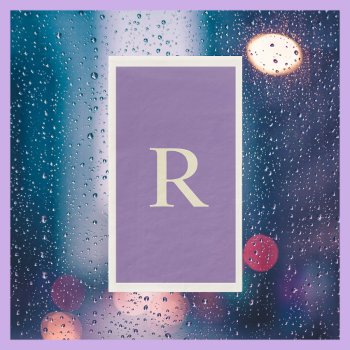 Purple And Cream Monogrammed  Paper Guest Towels by SocolikCardShop at Zazzle