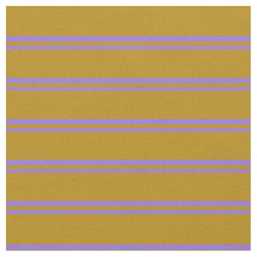 Purple and Dark Goldenrod Striped/Lined Pattern Fabric
