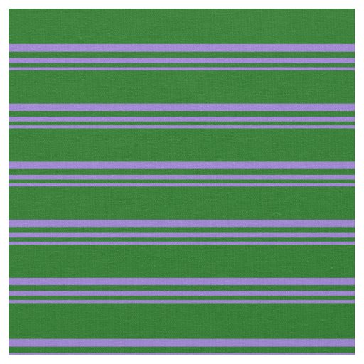 Purple and Dark Green Striped Pattern Fabric