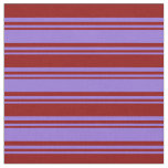 [ Thumbnail: Purple and Dark Red Colored Lines/Stripes Pattern Fabric ]