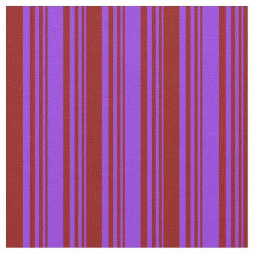 Purple and Dark Red Lines Fabric