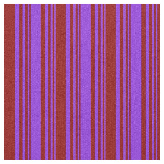 Purple and Dark Red Lines Fabric (Close Up)