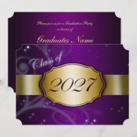 Purple and Gold 2027 Graduation Party