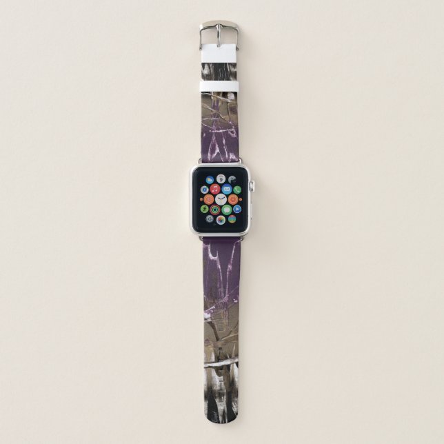 Purple and Gold Apple Watch Band (Front)
