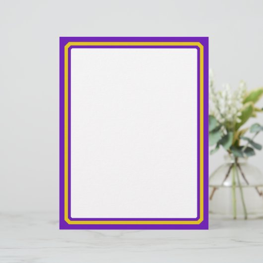 Purple And Gold Border Trim (Standing Front)
