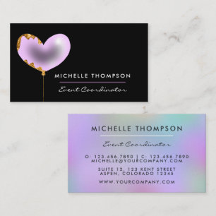Purple and Gold Business Card