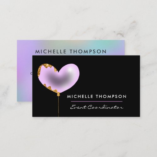 Purple and Gold Business Card