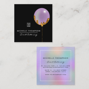 Purple and Gold Business Card