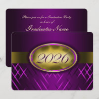 Purple and Gold Class of 2026 Party