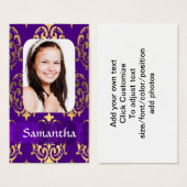 Purple and gold damask (Front & Back)