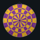 Purple And Gold Dartboard<br><div class="desc">Purple And Gold Dart Board</div>