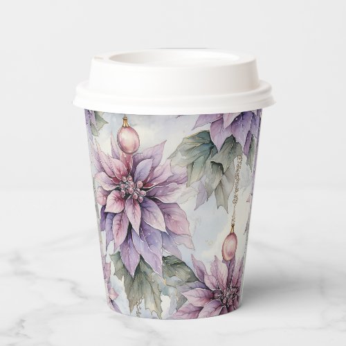 Purple and Gold Elegance Paper Cups