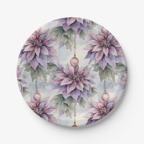 Purple and Gold Elegance Paper Plates