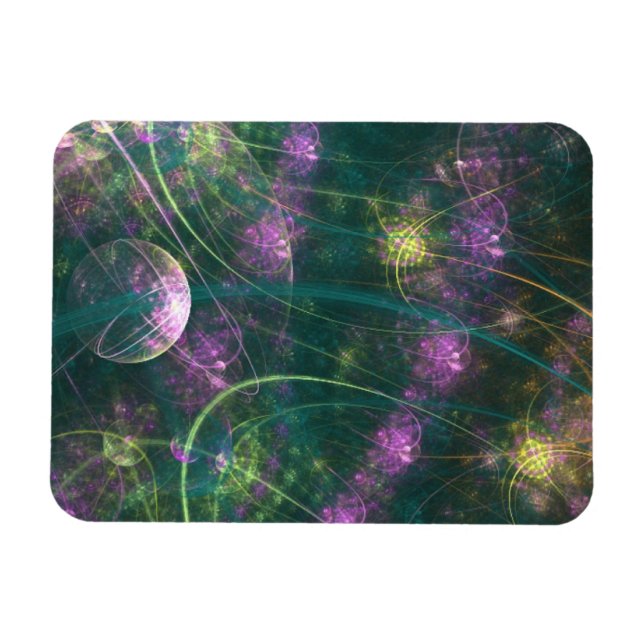 Purple and Gold Fantasy Magnet (Horizontal)