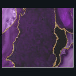 Purple and Gold Faux Glitter Agate Wrapping Paper<br><div class="desc">This elegant and glamorous wrapping paper is versatile and can be used for giving gifts or art and craft projects. It is ideal for any occasion such as birthdays, weddings, bridal showers, baby showers, anniversaries or general gifts. It features purple marble agate on a distressed purple background. The faux gold...</div>