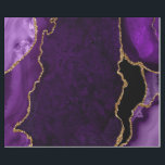 Purple and Gold Faux Glitter Agate Wrapping Paper<br><div class="desc">This elegant and glamorous wrapping paper is versatile and can be used for giving gifts or art and craft projects. It is ideal for any occasion such as birthdays, weddings, bridal showers, baby showers, anniversaries or general gifts. It features purple marble agate on a distressed purple background. The faux gold...</div>