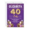Purple and Gold Glitter Balloons 40th Birthday