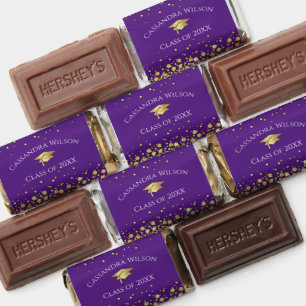 Purple and Gold Graduation Hershey's Miniatures