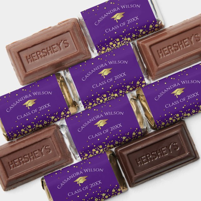 Purple and Gold Graduation Hershey's Miniatures (Assorted)