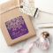 PURPLE AND GOLD INDIAN INSPIRED THANK YOU LABEL