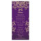 Purple and Gold Indian Style Menu Cards
