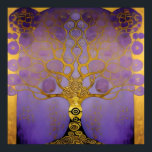 Purple and gold Klimt tree style art Poster<br><div class="desc">Gogh, Impressionism art, Gustav Klimt, Klimt paintings, Klimt art, The almond tree painting, Gustav Klimt The Kiss, Gold Art, Gold leaf art, Gold artwork, Gold painting techniques, Art Nouveau, Art Nouveau movement, Art Nouveau artists, Art Nouveau architecture, Art Movements: Impressionism, Art Nouveau Design, Klimt, The Kiss, Art Techniques: Gold Leaf...</div>